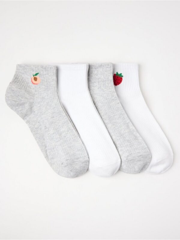 4-pack  high ankle socks - 3006281-2499