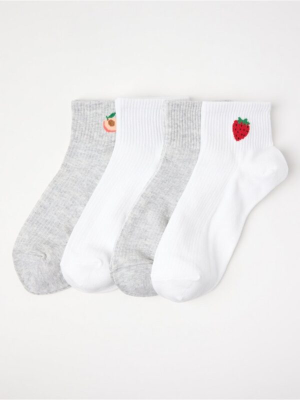 4-pack  high ankle socks - 3006281-2499