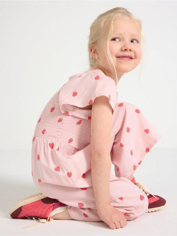 Short-sleeved jumpsuit - 3006300-6907