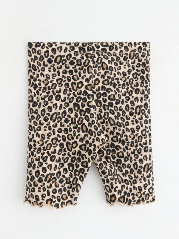 Ribbed biker shorts - 3006481-7458