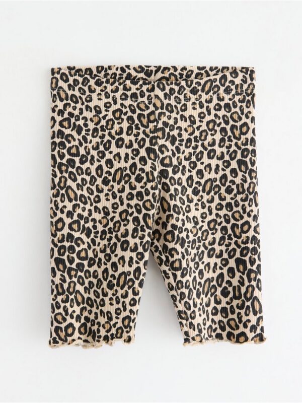 Ribbed biker shorts - 3006481-7458