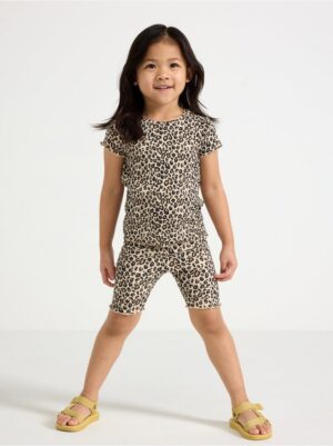 Ribbed biker shorts - 3006481-7458