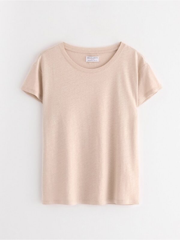 Top in linen blend - 3006518-7704