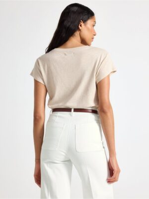Top in linen blend - 3006518-7704