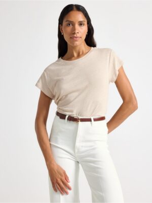 Top in linen blend - 3006518-7704