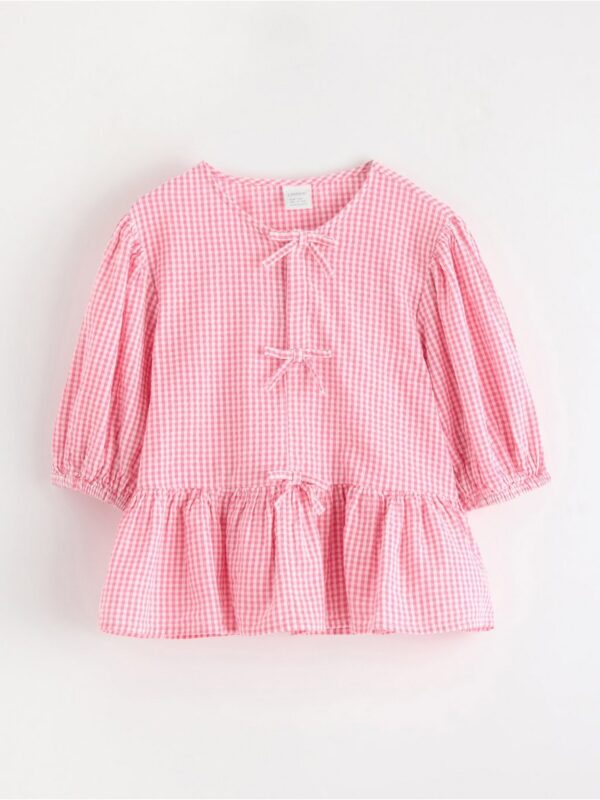 Blouse with puff sleeves - 3006523-2431