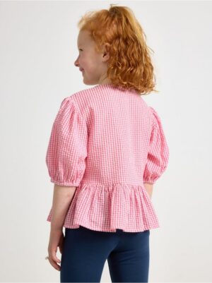 Blouse with puff sleeves - 3006523-2431