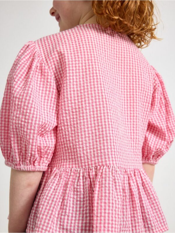 Blouse with puff sleeves - 3006523-2431