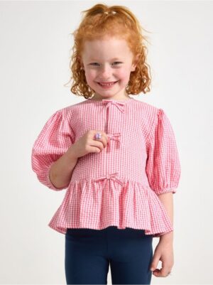 Blouse with puff sleeves - 3006523-2431
