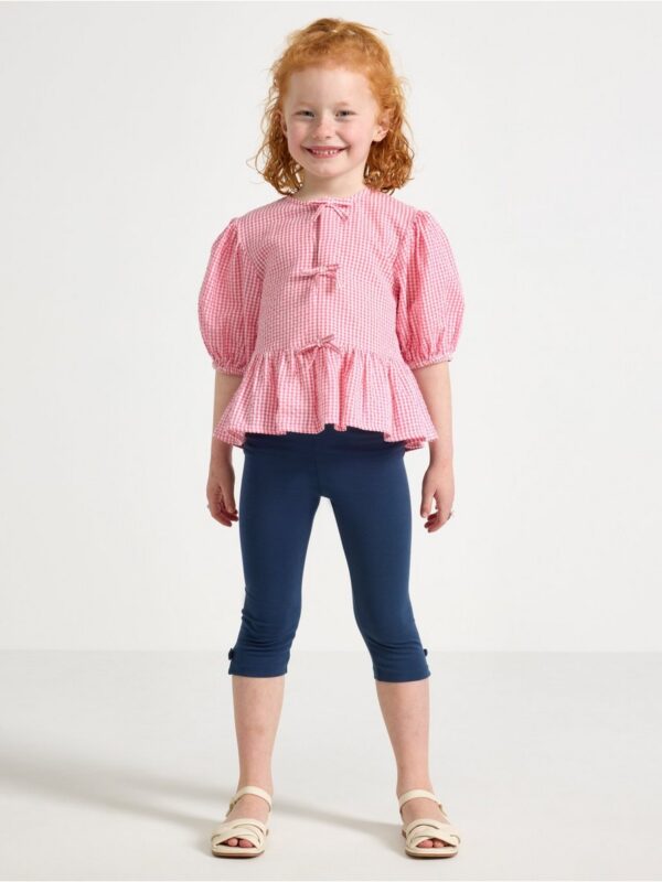 Blouse with puff sleeves - 3006523-2431