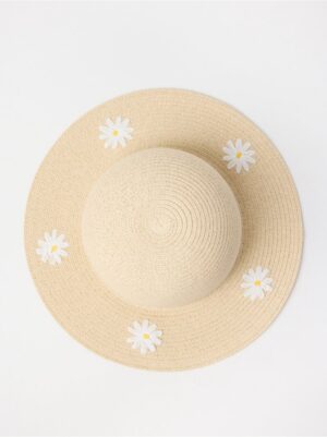 Sun hat with flowers - 3006538-311