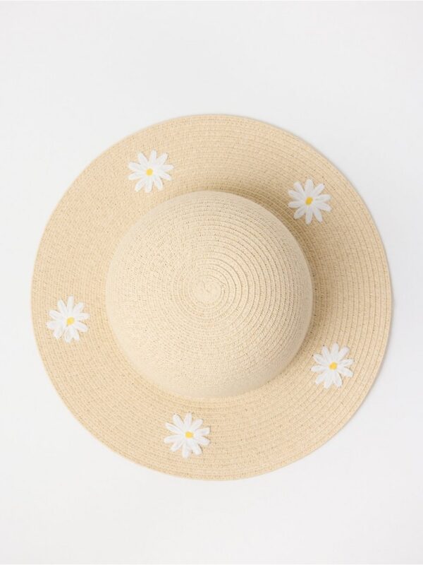 Sun hat with flowers - 3006538-311