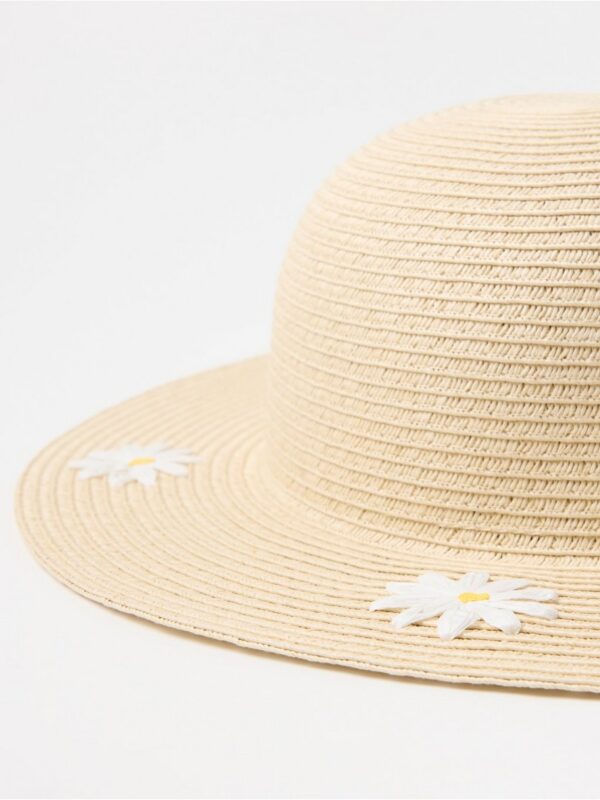 Sun hat with flowers - 3006538-311