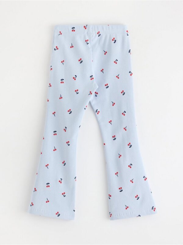 Flared ribbed leggings - 3006539-1355