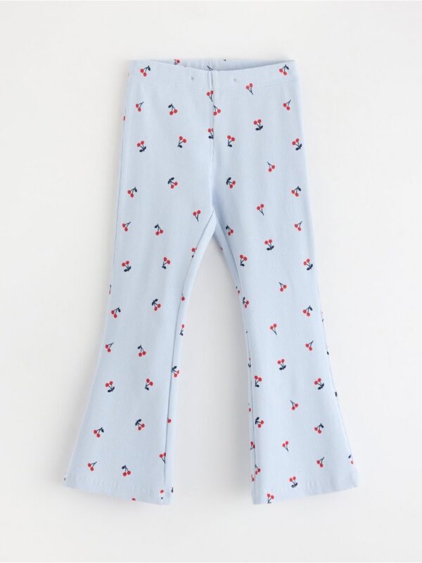 Flared ribbed leggings - 3006539-1355