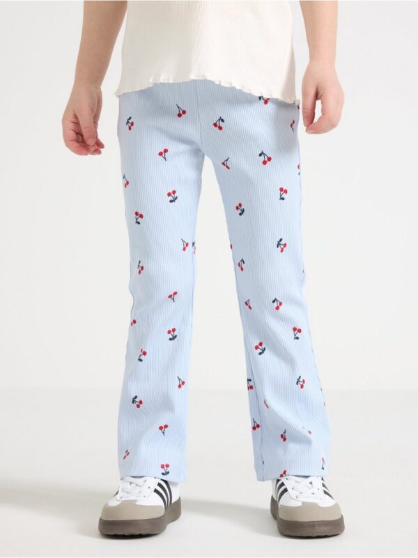 Flared ribbed leggings - 3006539-1355