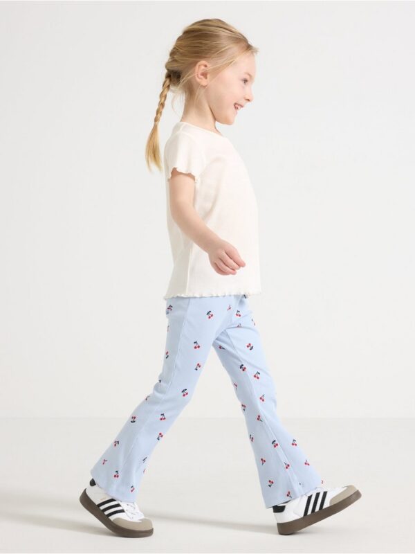 Flared ribbed leggings - 3006539-1355