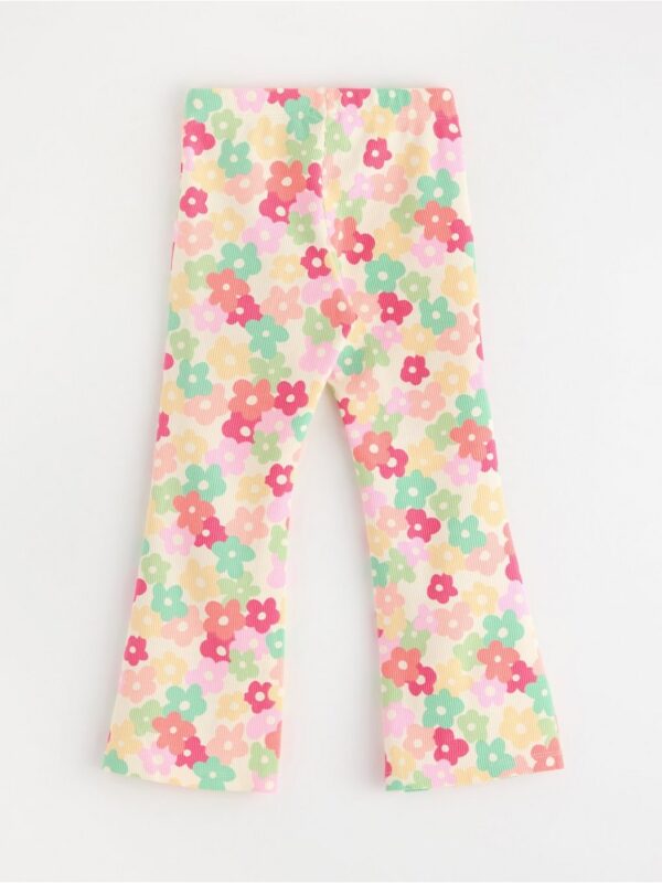 Flared ribbed leggings - 3006539-6728