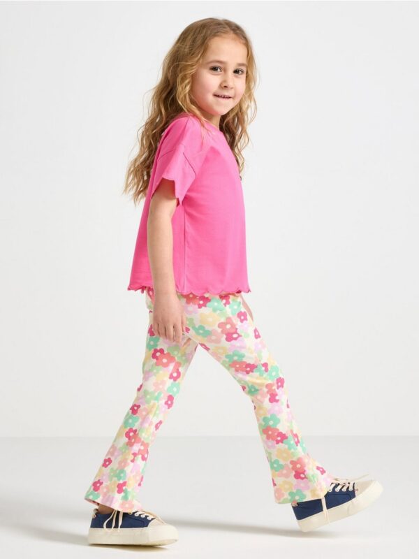 Flared ribbed leggings - 3006539-6728