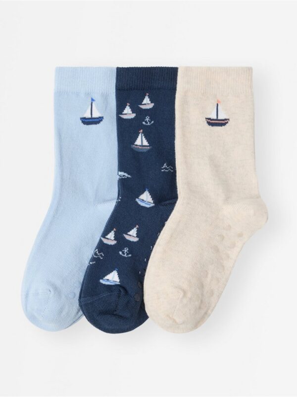 3-pack  socks with anti-slip - 3006564-6584