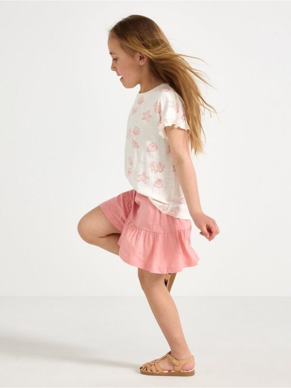 Shorts with flounces - 3006592-7550