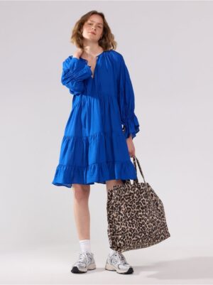 Mini dress with flounces - 3006671-6838