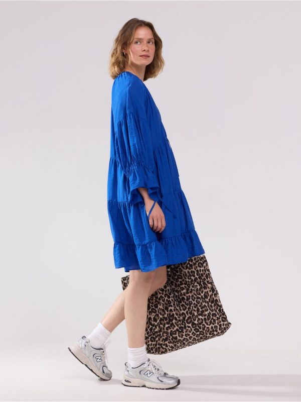 Mini dress with flounces - 3006671-6838