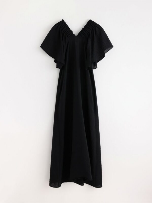 Midi dress with wide v neckline - 3006672-80