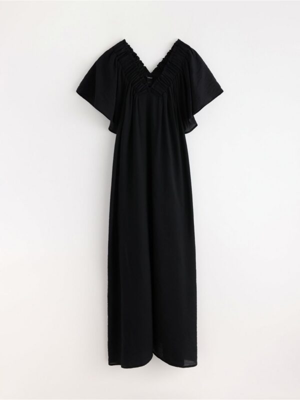 Midi dress with wide v neckline - 3006672-80