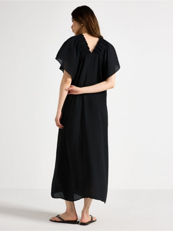Midi dress with wide v neckline - 3006672-80