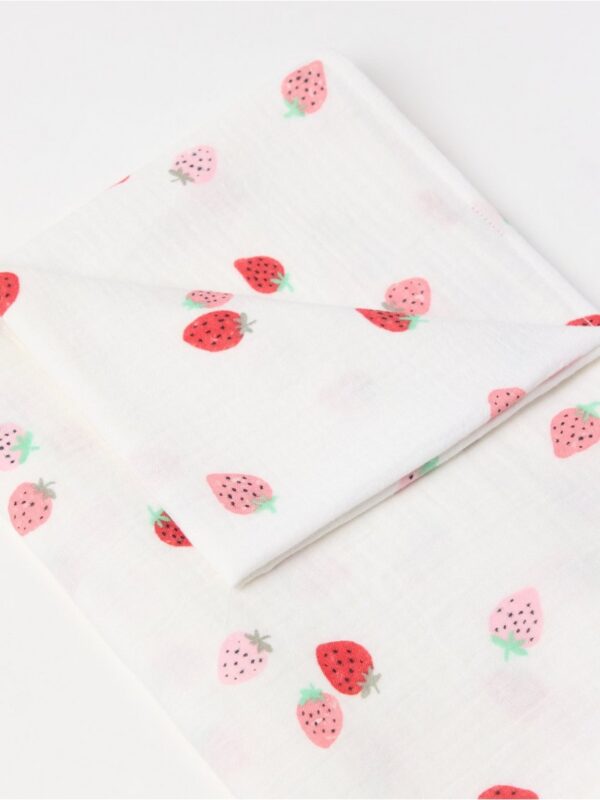 Baby blanket in cotton muslin - 3006715-325