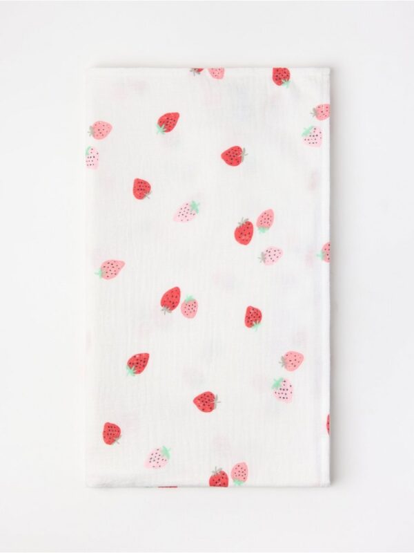 Baby blanket in cotton muslin - 3006715-325
