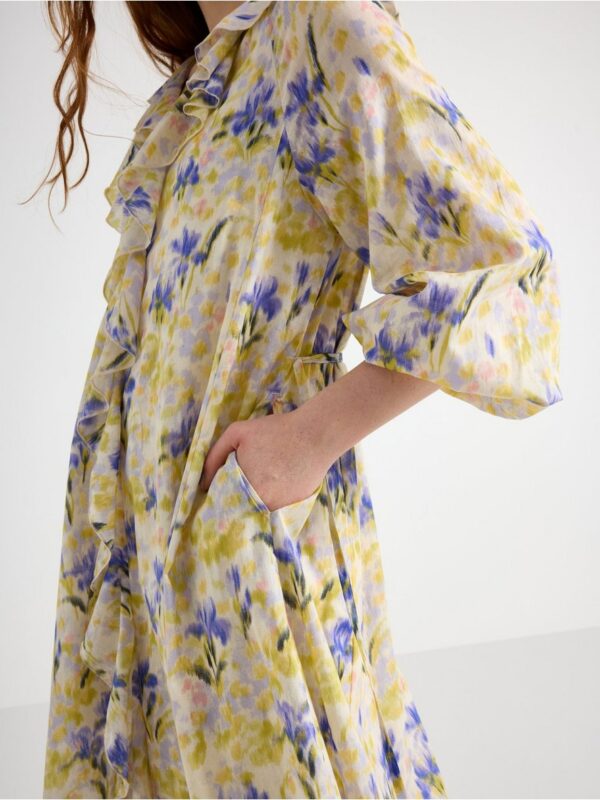 Maxi dress with flounces - 3006792-9613