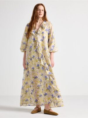 Maxi dress with flounces - 3006792-9613