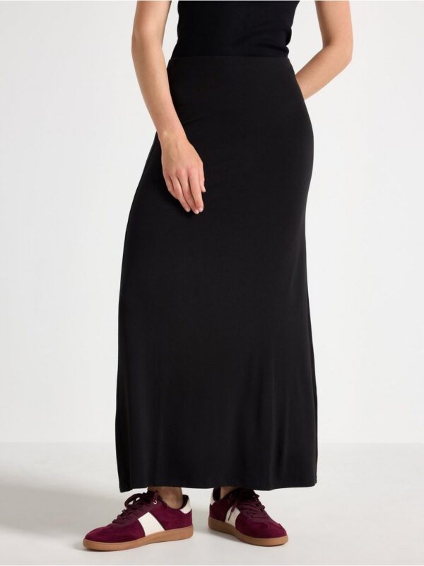 Soft maxi skirt in tricot - 3006877-80