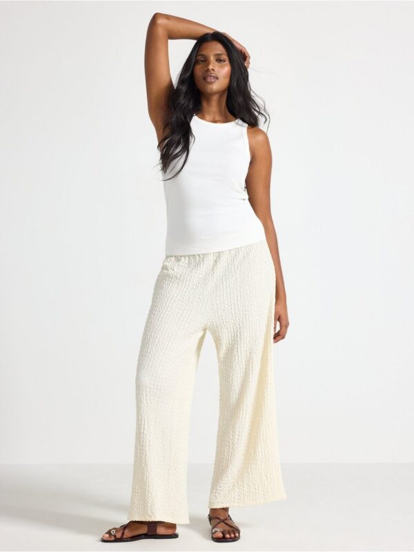 Textured jersey trousers - 3006881-1418