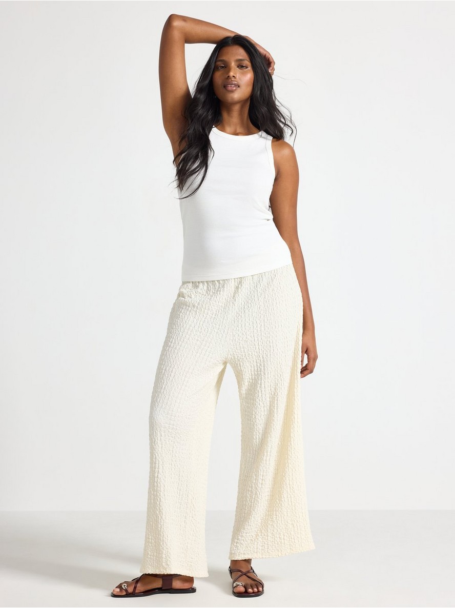 Pantalone – Textured jersey trousers