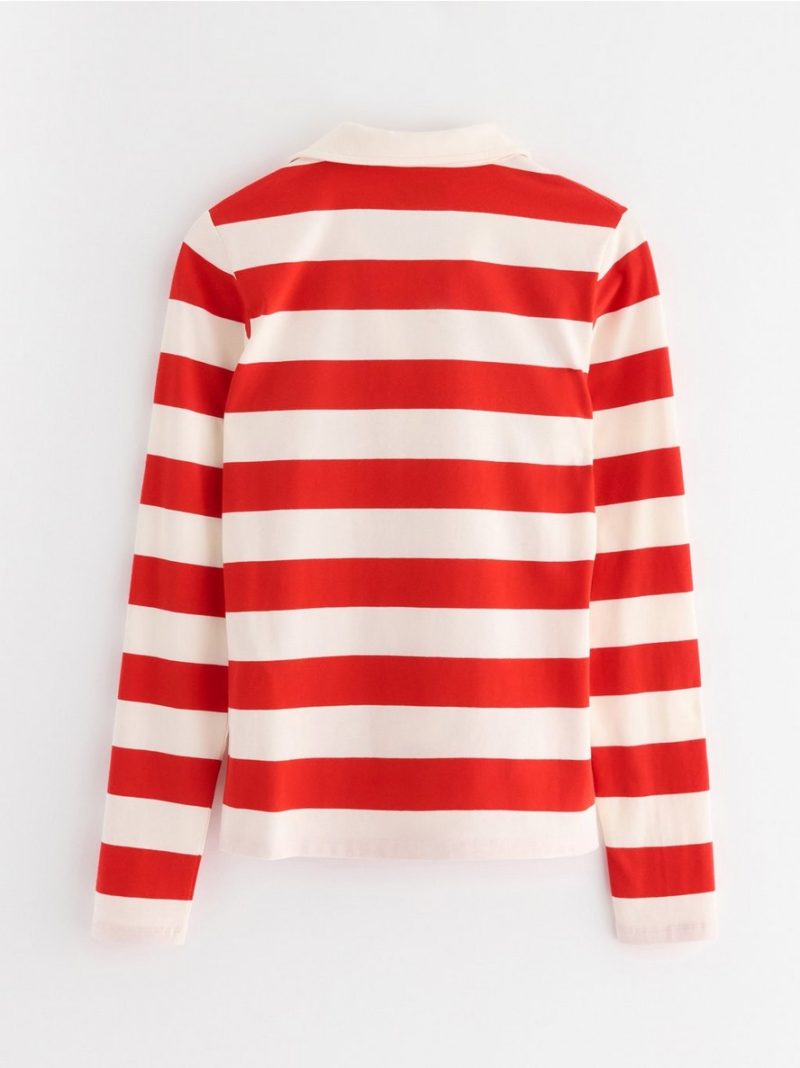 Figure-fit top with collar - 3006962-8668