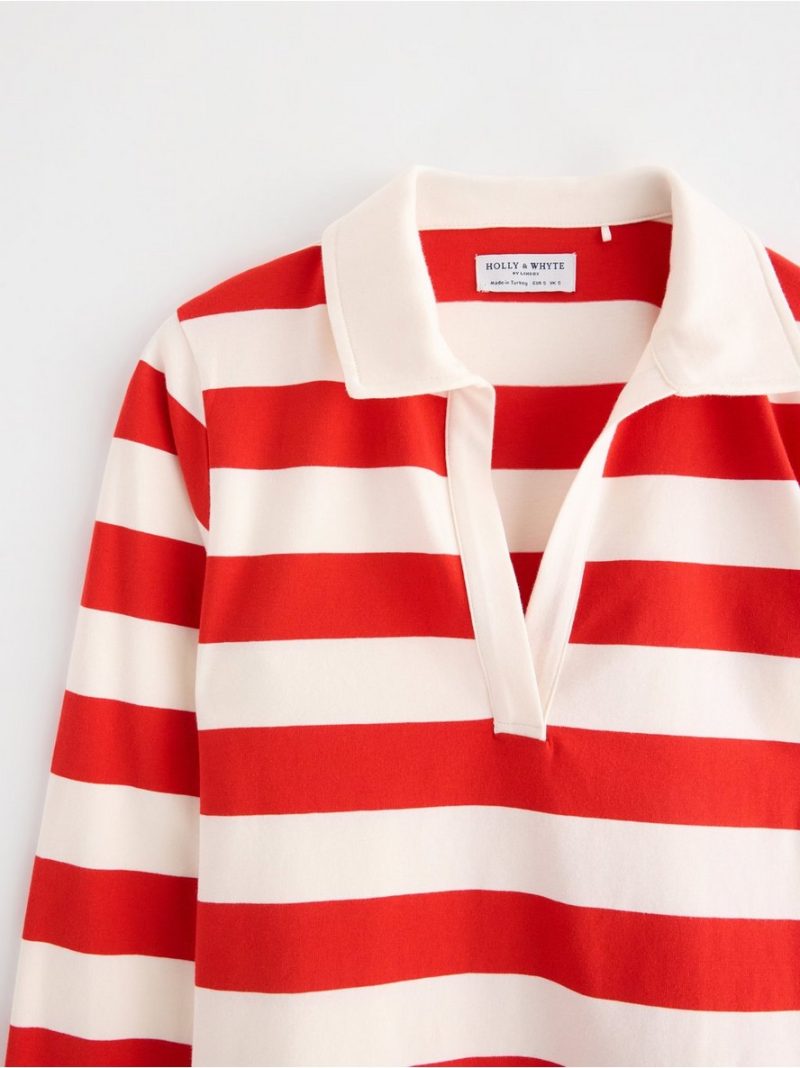 Figure-fit top with collar - 3006962-8668