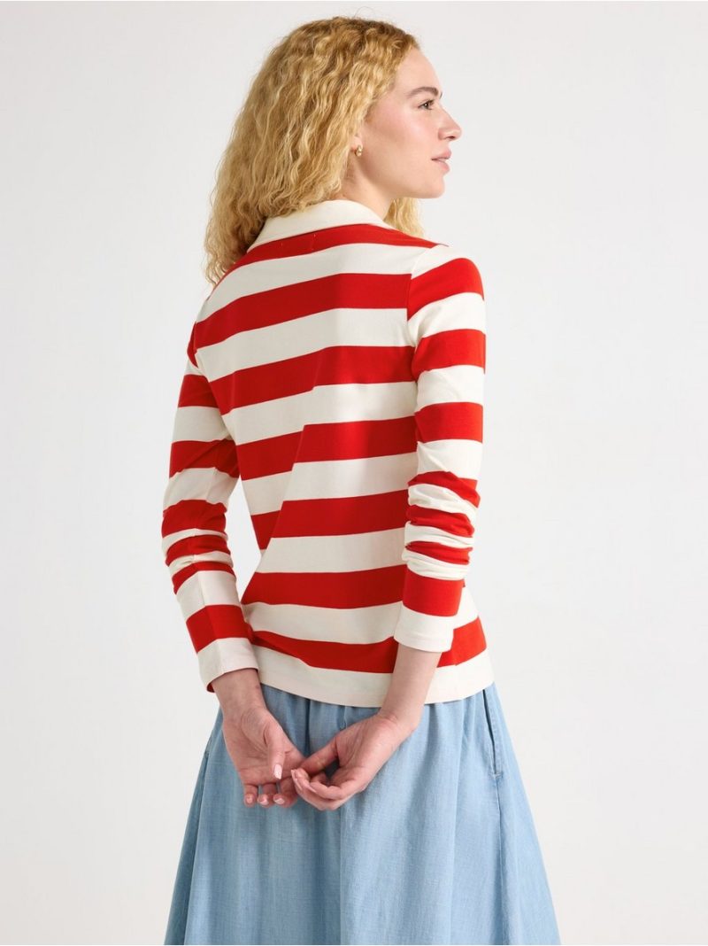 Figure-fit top with collar - 3006962-8668