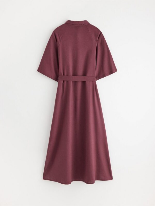 Midi dress in linen blend - 3007047-6983