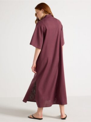 Midi dress in linen blend - 3007047-6983