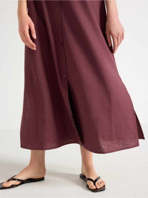 Midi dress in linen blend - 3007047-6983