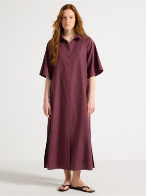 Midi dress in linen blend - 3007047-6983
