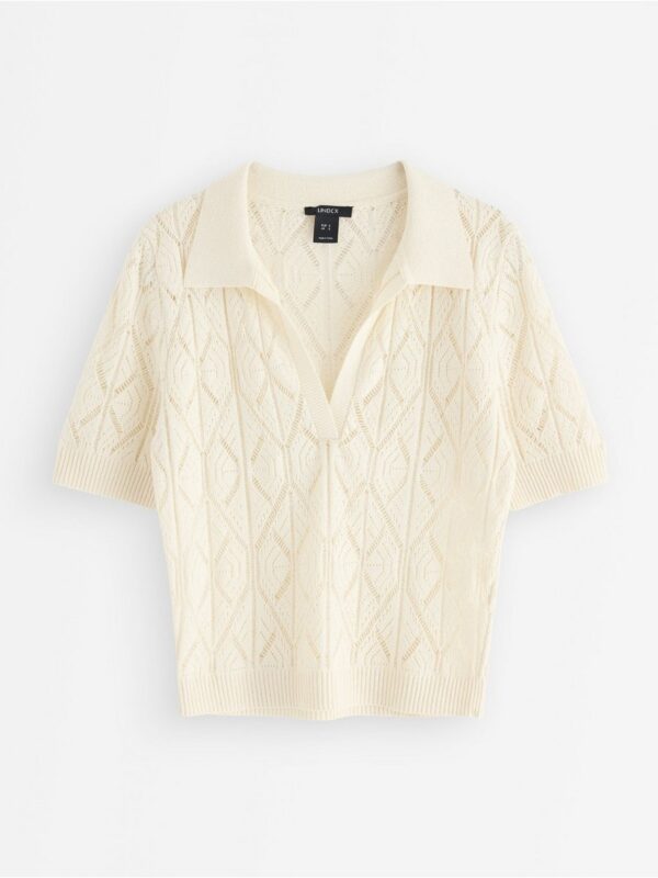 Pattern-knit top - 3007510-1480