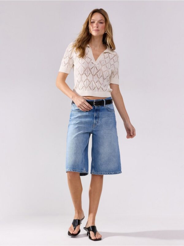 Pattern-knit top - 3007510-1480