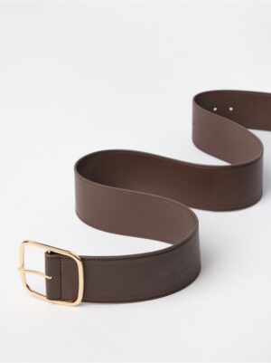 Wide belt  in imitation leather - 3007640-8710