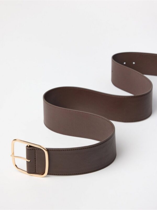Wide belt  in imitation leather - 3007640-8710