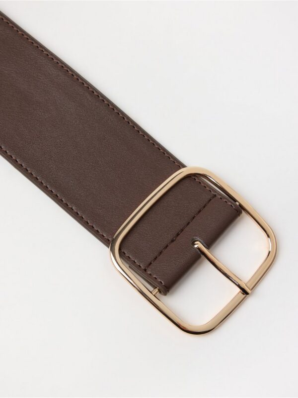 Wide belt  in imitation leather - 3007640-8710