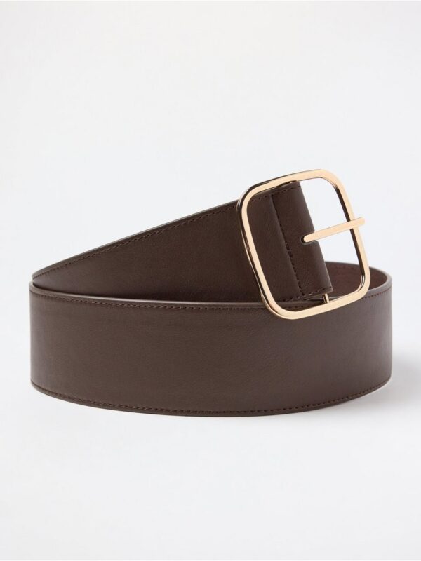 Wide belt  in imitation leather - 3007640-8710
